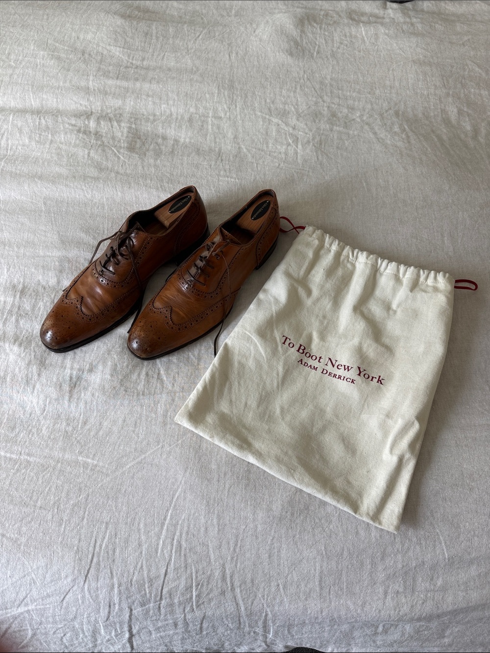 To Boot Brown Leather Wingtip Oxfords